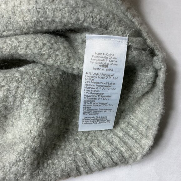 J. Crew Gray Odette Sweater Lady Jacket With Jewel Buttons M - Picture 7 of 8